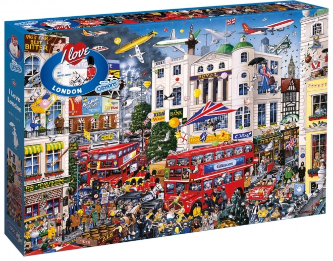 Gibsons Puzzle I Love London 1000 Pieces
