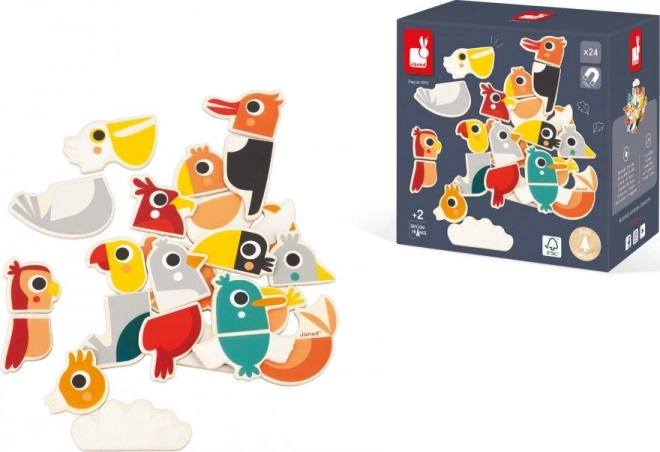 Wooden Magnetic Birds Set by Janod