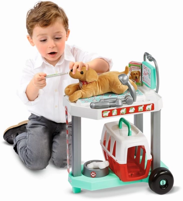 Veterinarian Trolley with Plush Dog