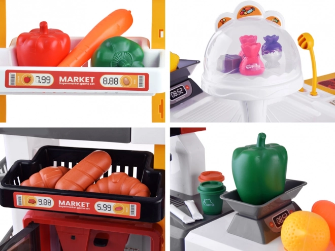 Large Supermarket Playset with Bakery and Accessories