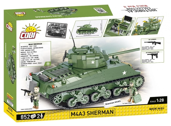 Cobi M4A3 Sherman WWII Model Tank