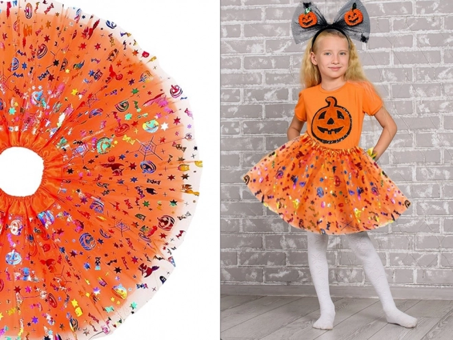 Halloween costume skirt set with headband