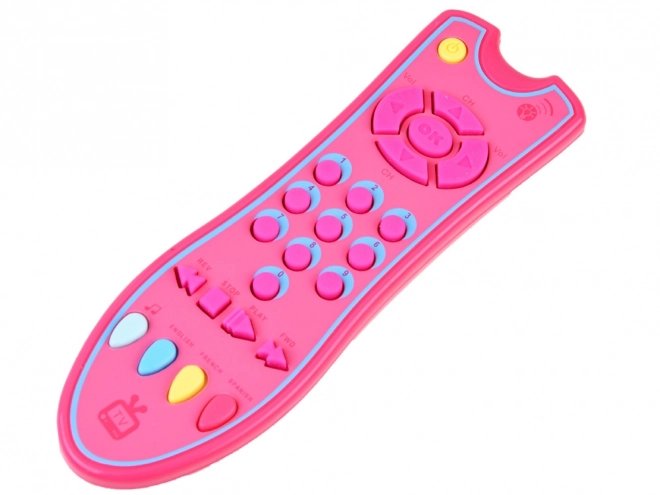 Interactive TV Remote Control Toy for Kids – Pink