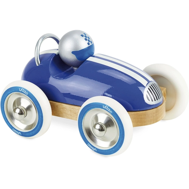 Vilac Wooden Roadster Vintage Blue Car