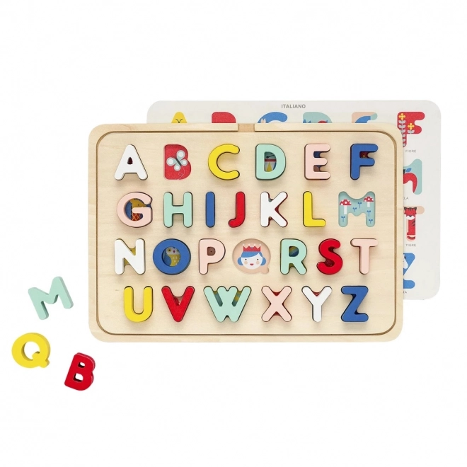 Alphabet Wooden Puzzle by Petit Collage