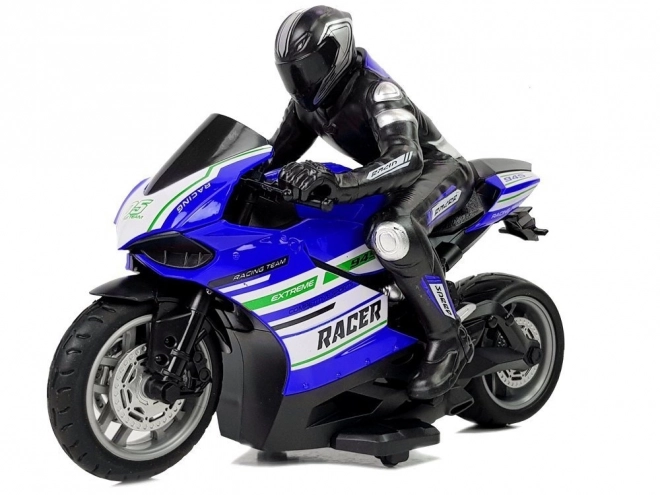 Remote Controlled Racing Motorbike Blue
