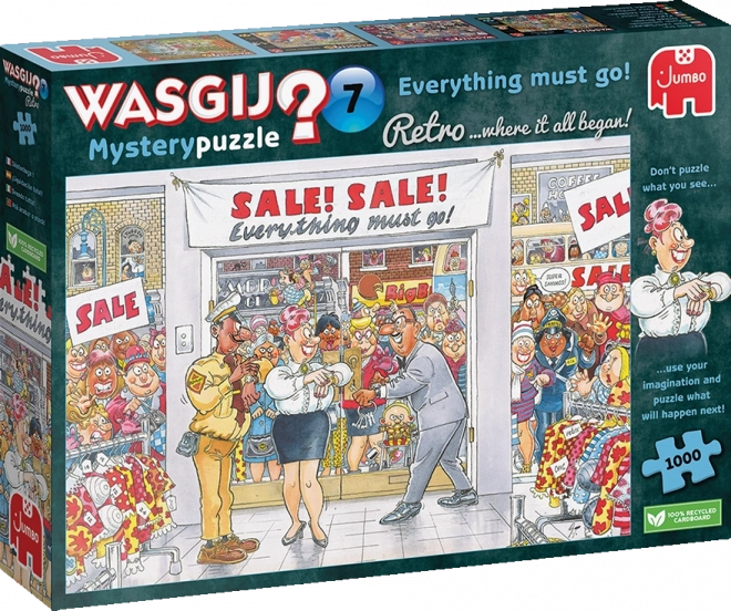 Wasgij Retro Mystery Puzzle: Everything Must Go - 1000 Pieces