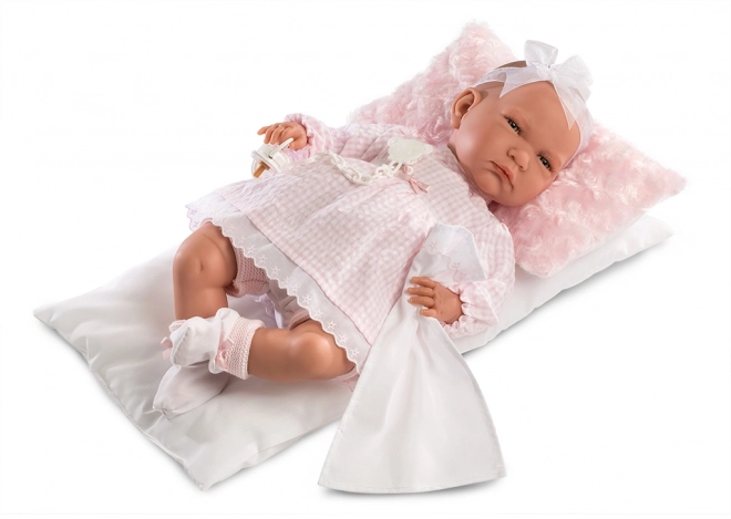 New Born Baby Doll Outfit With Decorative Pillow