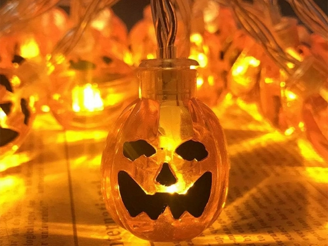 Halloween Pumpkin LED String Lights