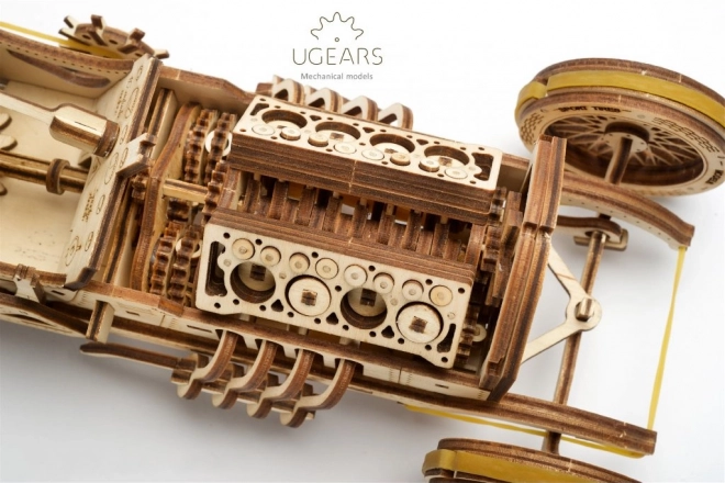 Ugears 3D Puzzle U-9 Grand Prix Car