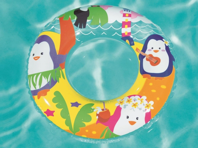 Kids Inflatable Dolphin Swim Ring – Penguin