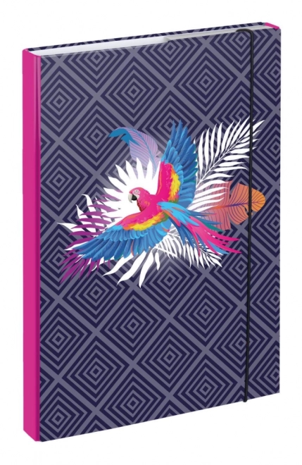 Baagl School Binder with Parrot Design A4