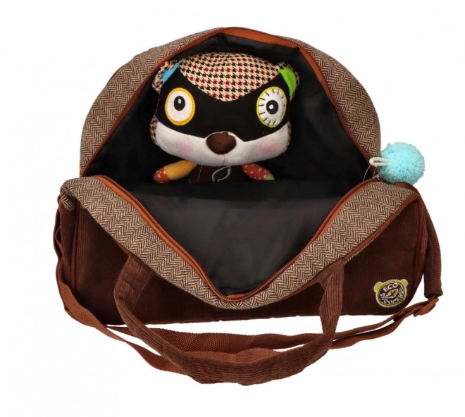 EcoSnoopers Bag with Raccoon Plush