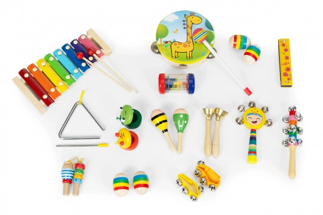 Wooden musical instrument set for kids