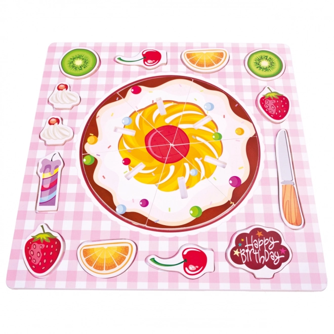 Wooden Cake Puzzle for Kids