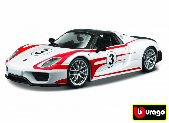 Porsche 918 Weissach Model Car 1:24 Scale