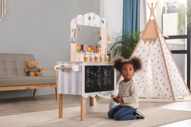 Wooden Ice Cream Trolley