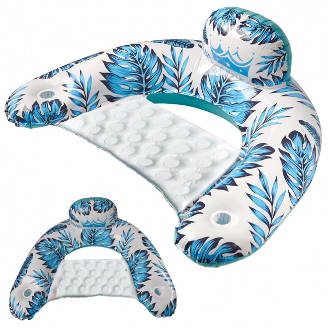 Inflatable Water Chair Lounger Blue