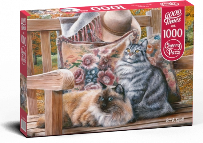 Cherry Pazzi Cat Gathering Puzzle 1000 Pieces