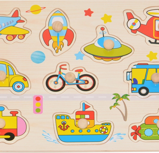 Puzzle en bois Transport