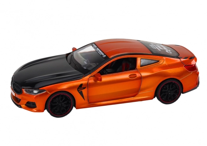 Orange Metal Sports Car Friction Drive 1:24 Scale