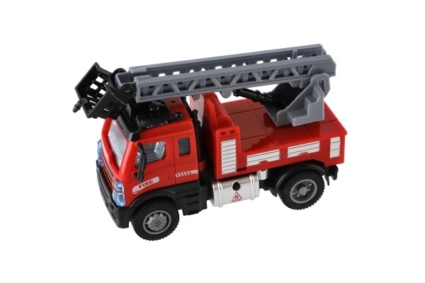 Fire Truck with Ladder Pull Back Toy