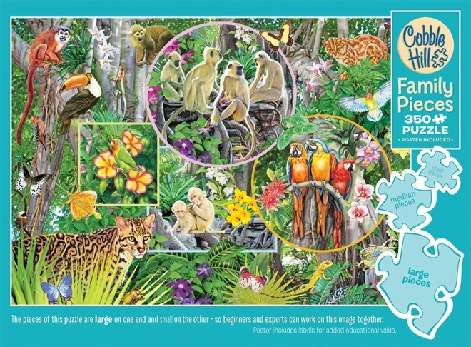 Cobble Hill Family Puzzle Jungle Magic 350 Pieces