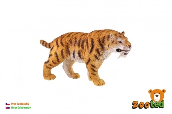 Saber-Toothed Tiger Plastic Figurine 13cm