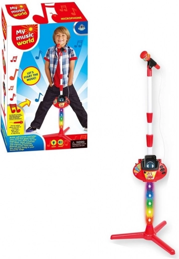 Children's battery-operated microphone with musical effects