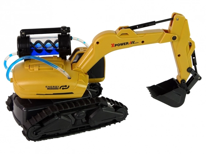 Large Remote Control Crawler Excavator Yellow