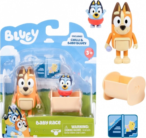 Bluey figurák készlet 2db Bébi Bluey és Chilli