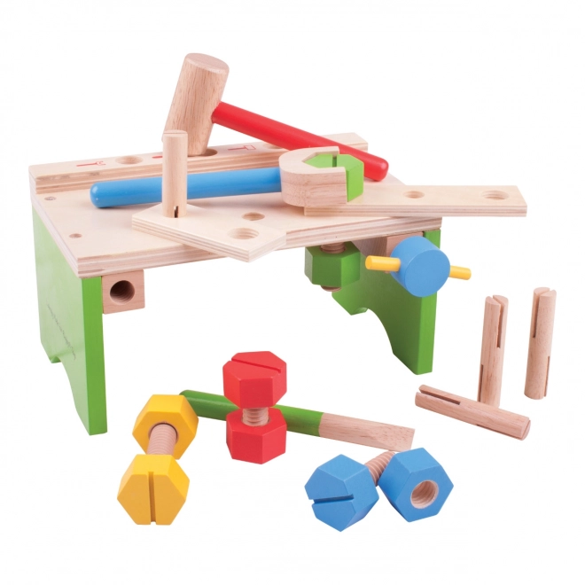 Bigjigs Toys Wooden Workbench with Tools