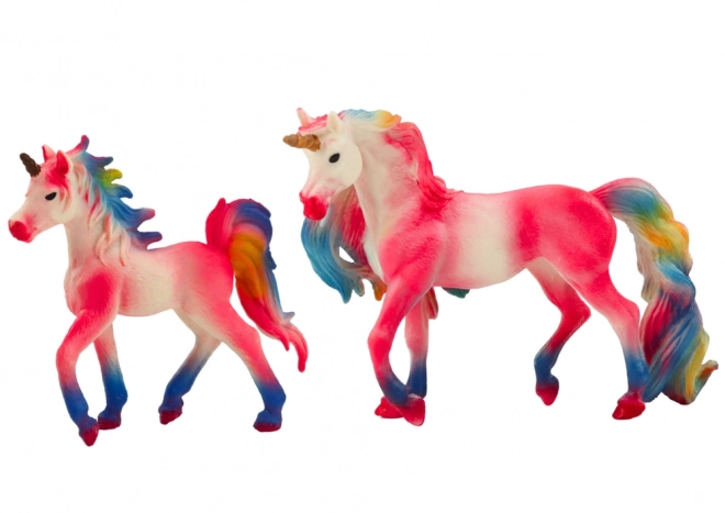 Pink Unicorn Collectible Figurines Set