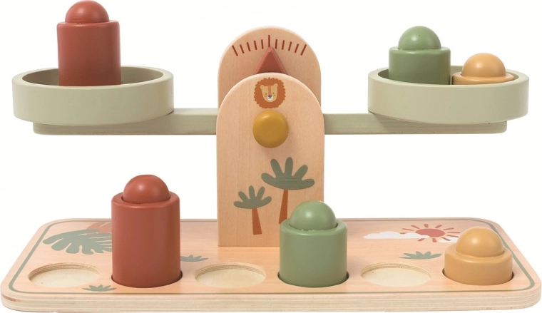 Pomirjujoč pastelni dizajn z motivom safarija