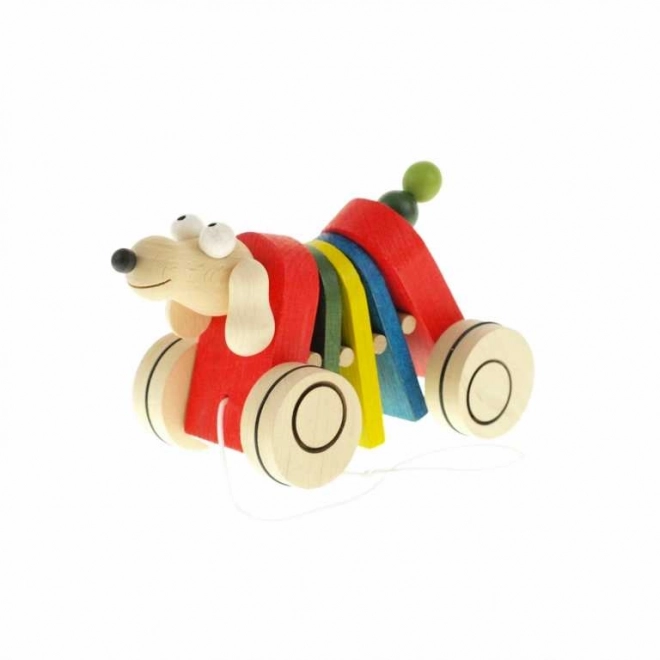 Wooden Pull Along Toy - Flappy Dog