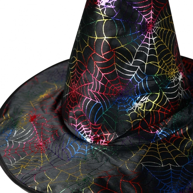 Witch Hat with Spider Web Design for Adults