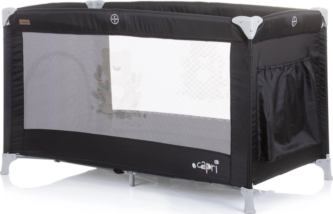 Travel Crib Capri by Chipolino in Rose Water – Ebony