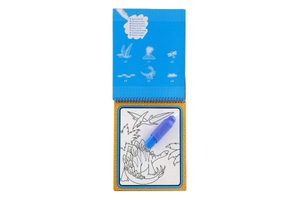 Magic Water Painting Dino Coloring Book with Brush