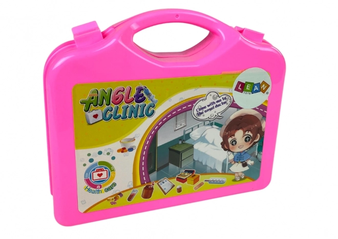 Children's Doctor Playset in Pink Case with Stethoscope