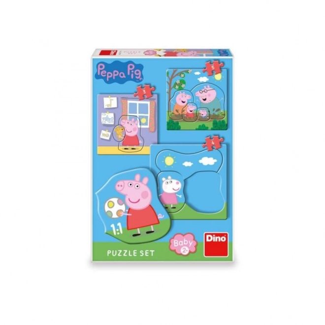 Dino Baby Puzzle Peppa Pig Family 3-in-1