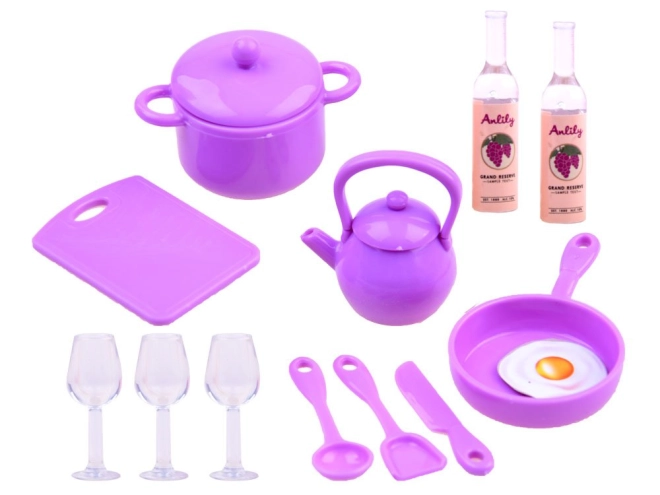 Ricco set di stoviglie e accessori