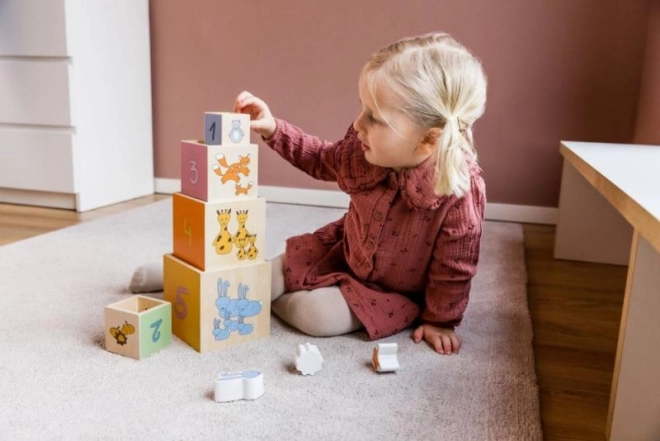 Wooden Stacking Tower