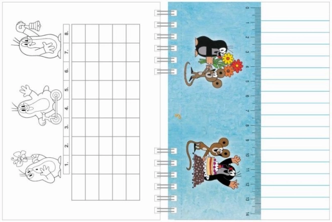 Spiral Notebook A6 with Mole Design