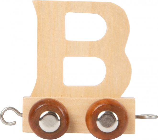 Wooden Alphabet Train Carriage Letter B