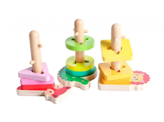 Sorter with Pegs Animals Wooden Toy