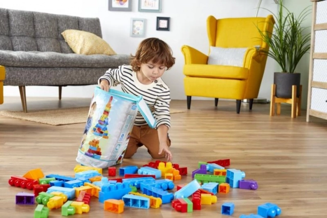 Mega Bloks Big Building Bag - Blue (80 Pieces)