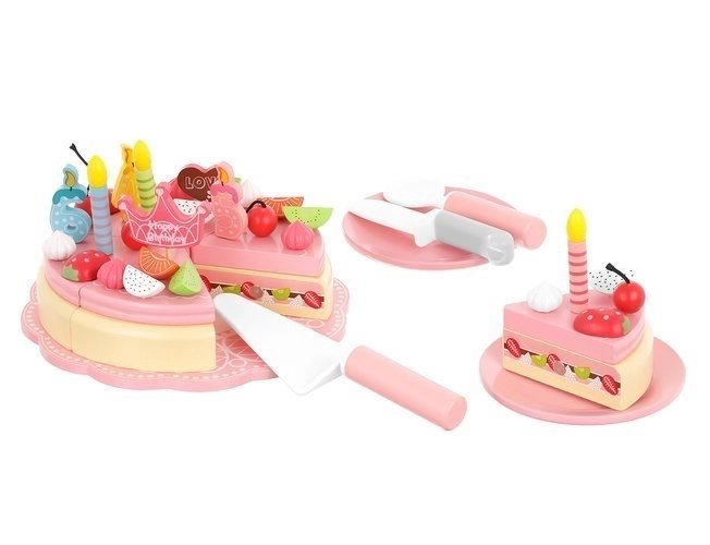 Wooden Birthday Cake Set