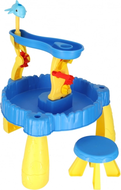 Children's Play Table with Sandbox and Fountain 2-in-1