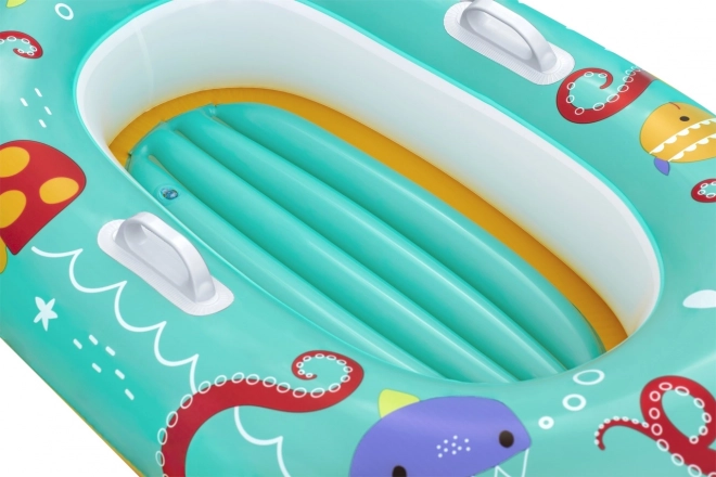 Inflatable Kids Boat with Marine Animal Design