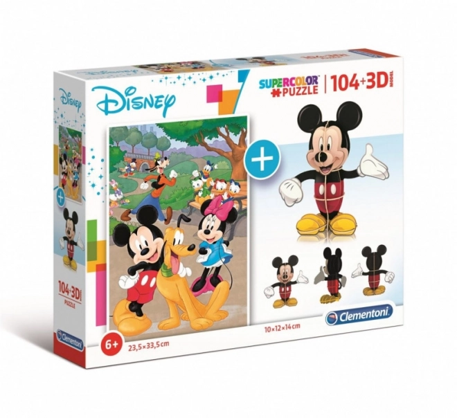 Clementoni Mickey Mouse Puzzle and 3D Model